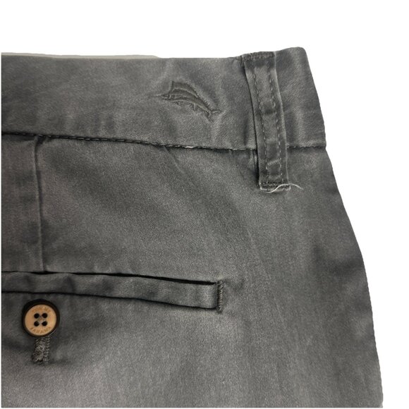 Tommy Bahama Boracay Flat Front Chino Casual Pants Mens 36 x 34 Fog Grey - Picture 11 of 11